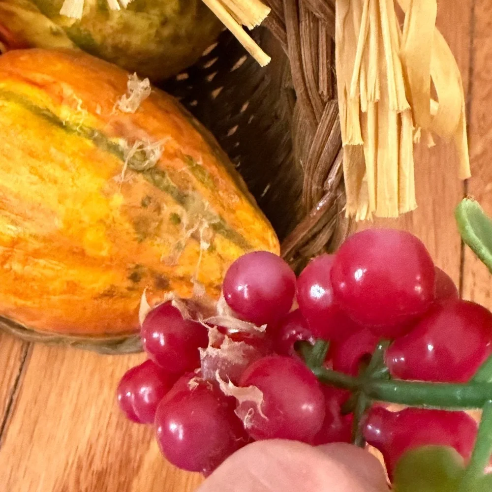 Annalee Scarecrow Basket fall Harvest Decor cornucopia 1997 Thanksgiving - Picture 10 of 12